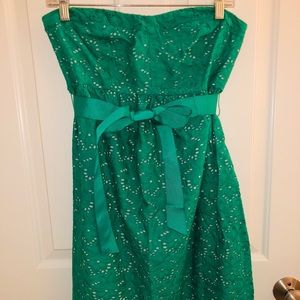 Eyelet maternity dress